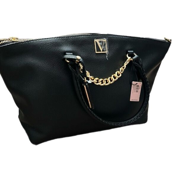 Victoria’s Secret Handbag , Crossbody Purse Bag Black New - Picture 1 of 6